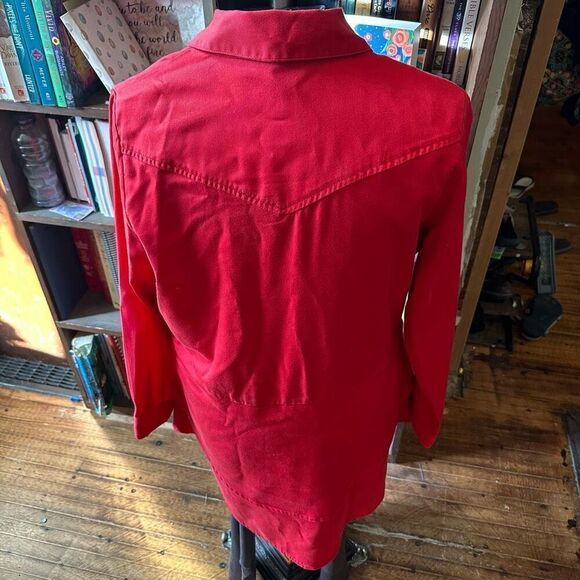 Reba western cowboycore red rodeo button down shirt - Picture 3 of 4